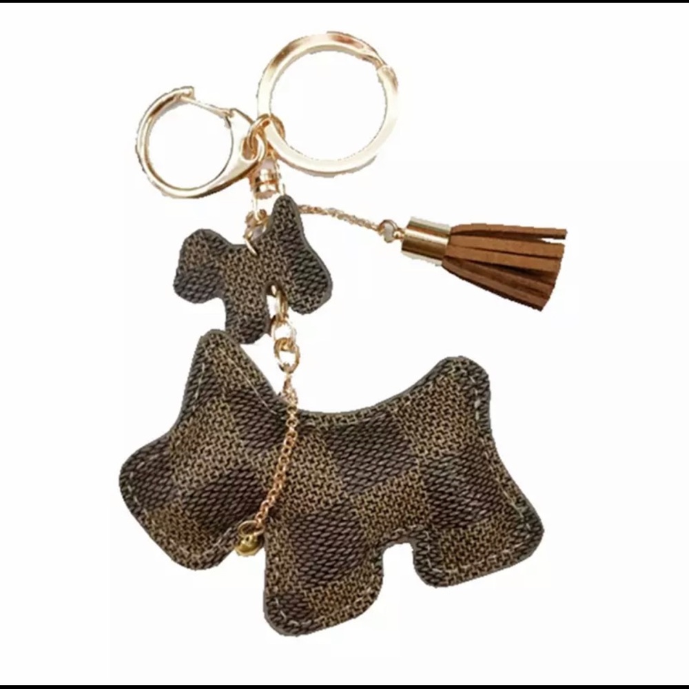 Designer inspired dog Keychain